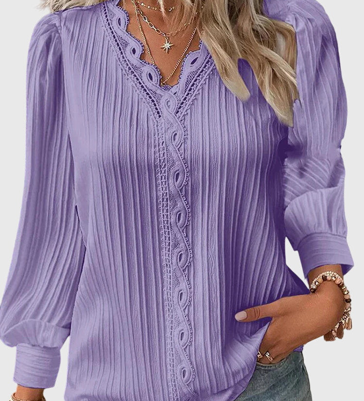 Ruby - Elegant Pullover Blouse
