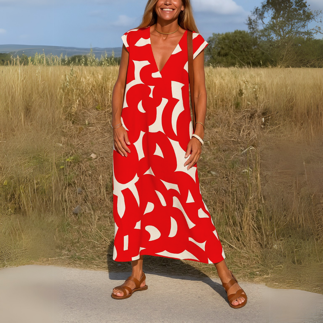 Layla - Flowing dress with V-neck