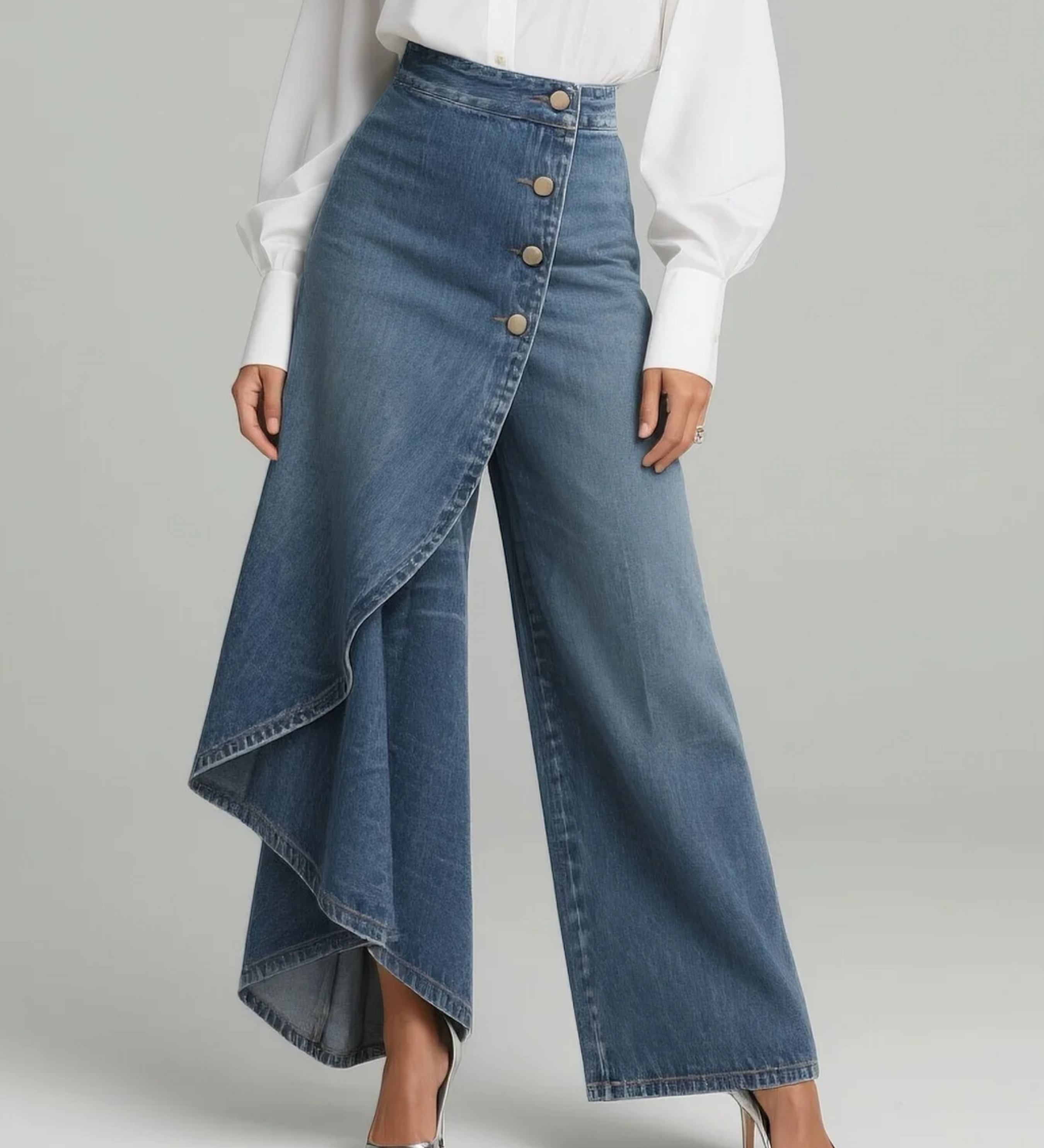 Gabrielle - Wrap Denim Pants