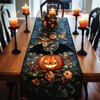 Pumpkin Smile Quilted Table Runner NCU0NT704