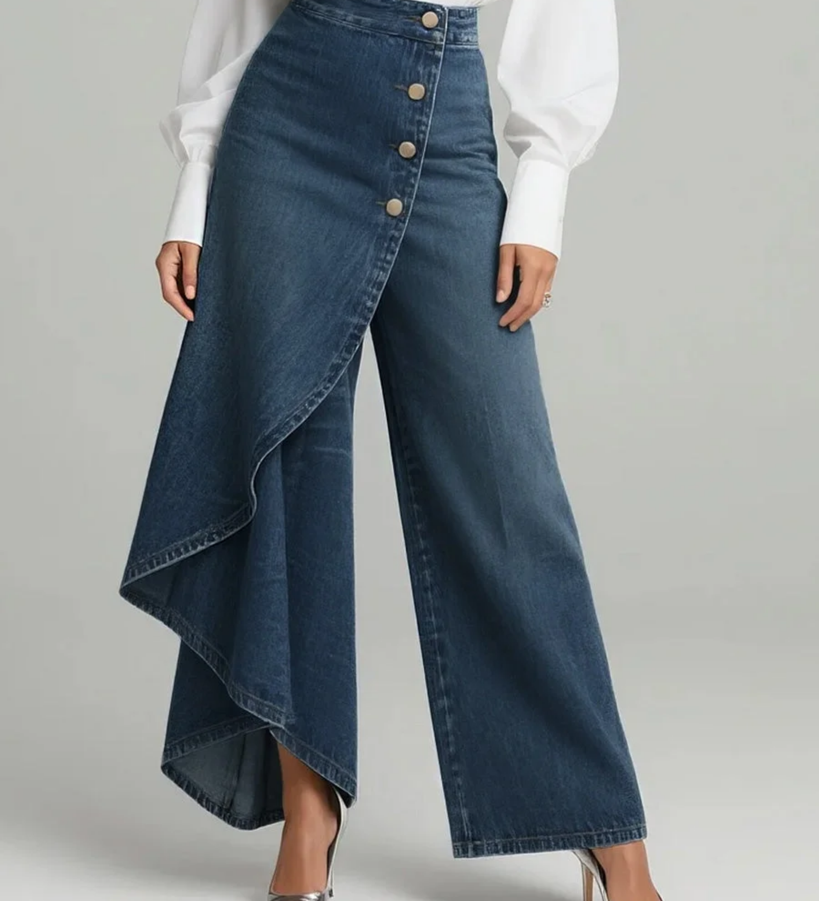 Gabrielle - Wrap Denim Pants