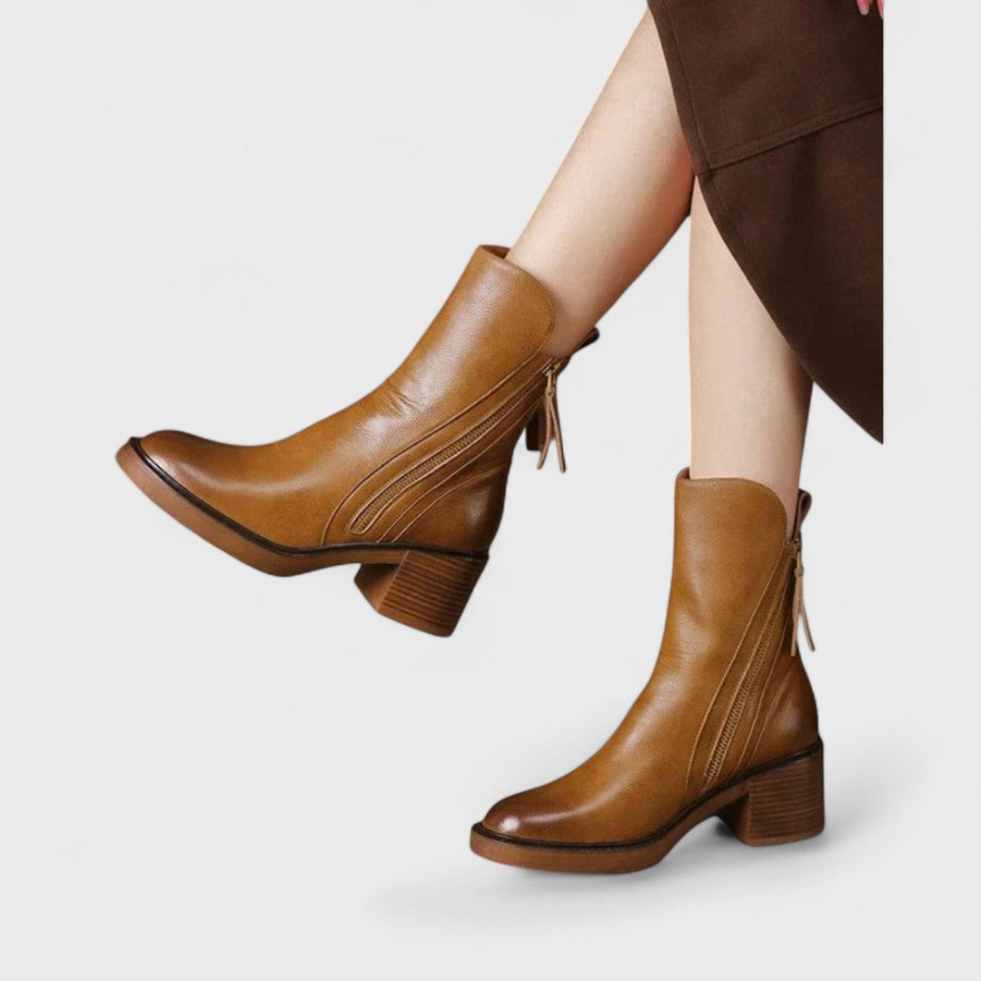 Carina | Leather Ankle Boots