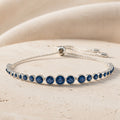 Round Cut Sapphire Tennis Bracelet