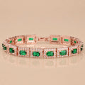 Emerald Green Statement Gold Bracelet