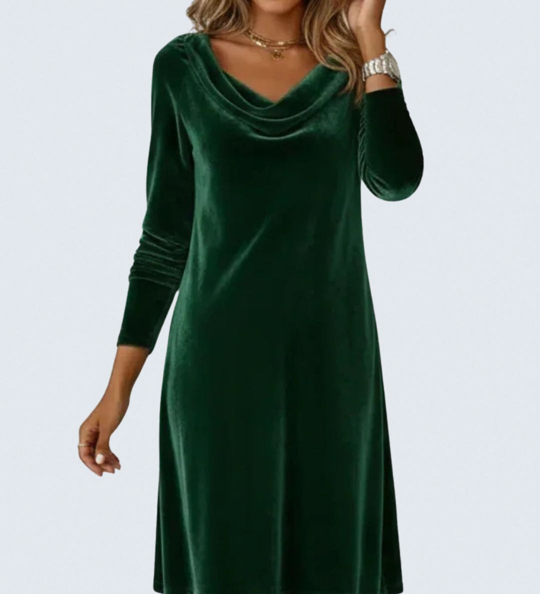 Mackenzie - Loose Fitting Velvet Dress