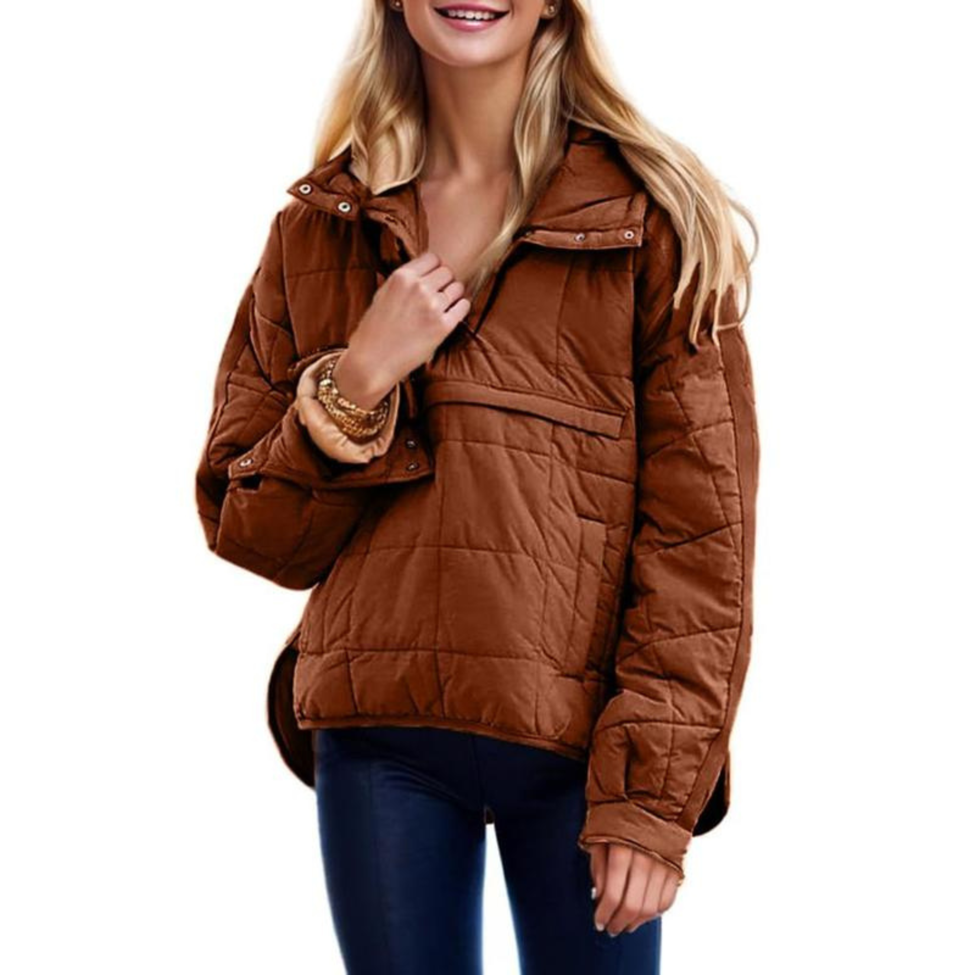 Chloe - Oversized Hooded Pullover Jacket