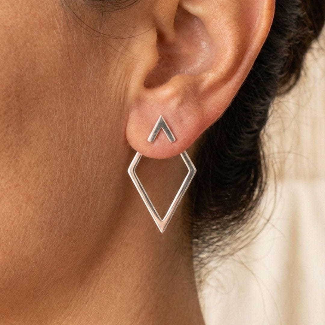 Bohemian Geometric Stud Earrings