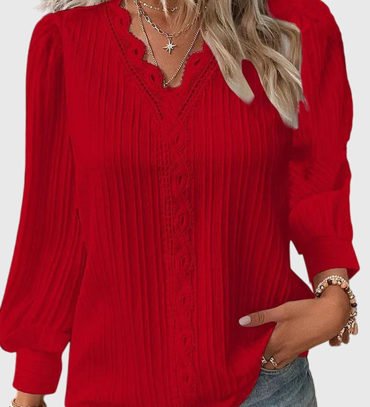 Ruby - Elegant Pullover Blouse