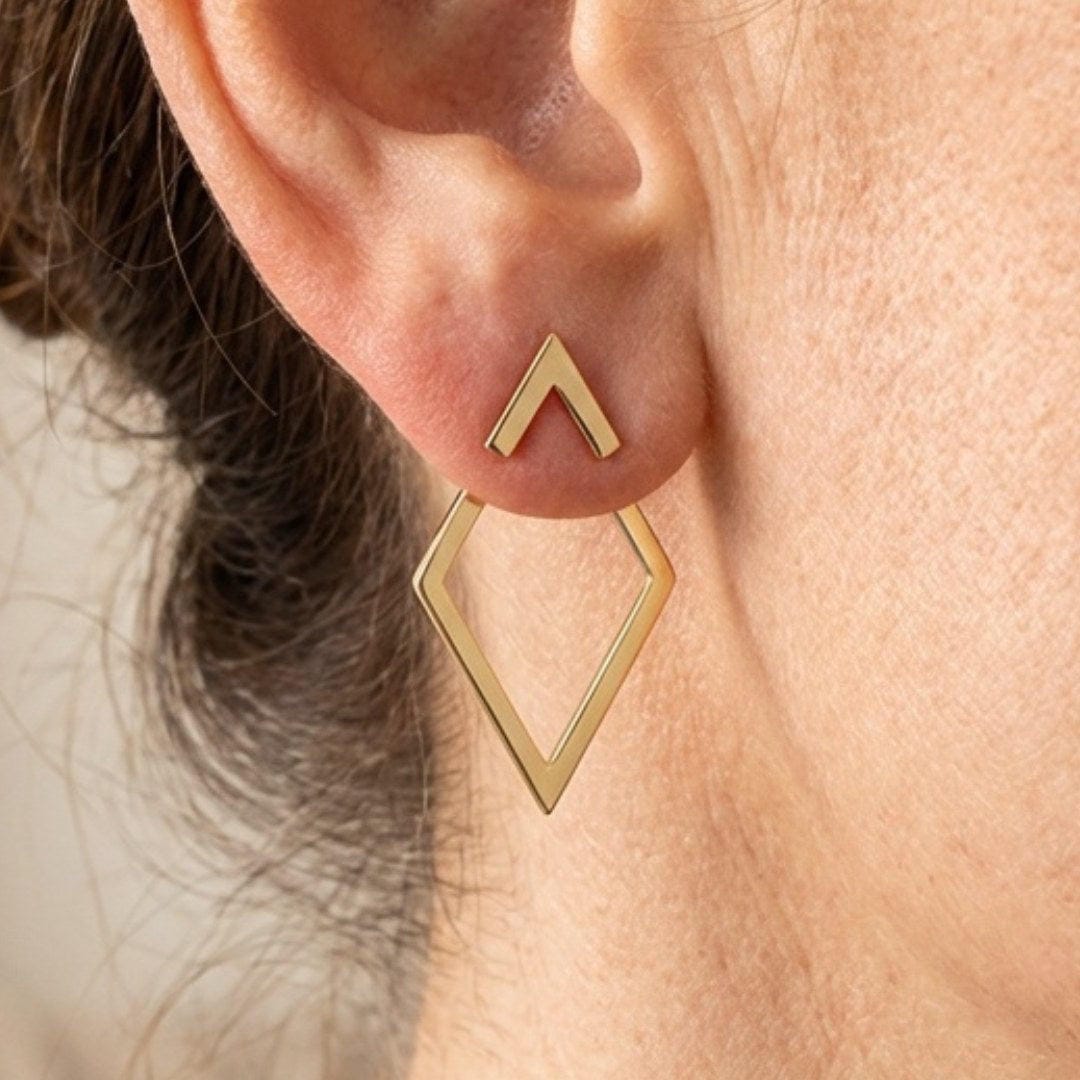 Bohemian Geometric Stud Earrings