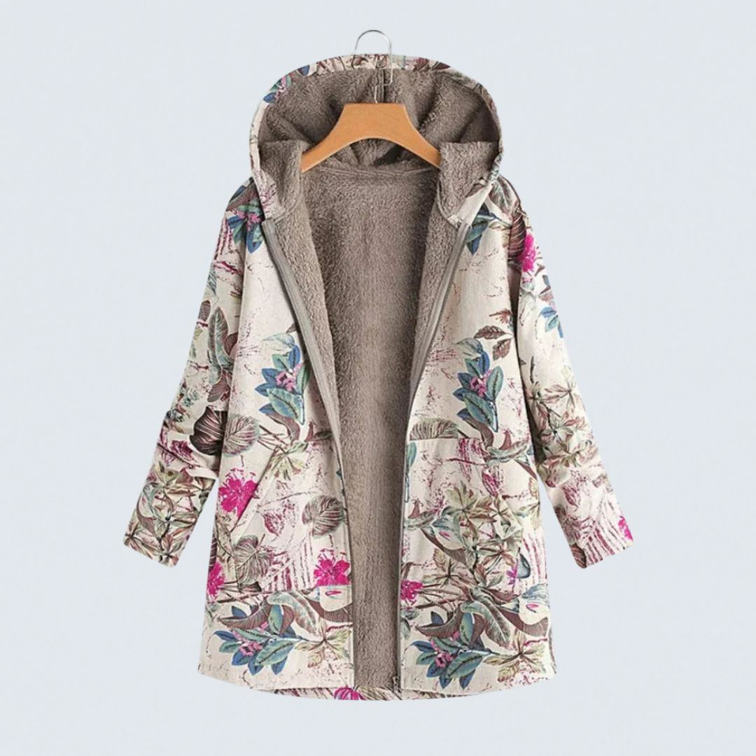Madelyn - Floral Fleece Jacket