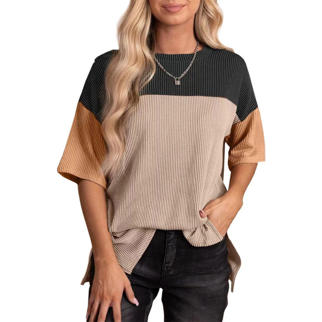 VANESSA - Casual Loose Fit Striped Summer Top