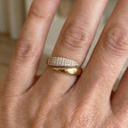Sleek Crossover Wrap Ring