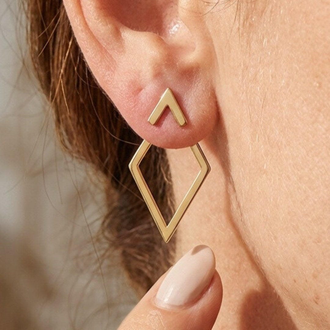 Bohemian Geometric Stud Earrings