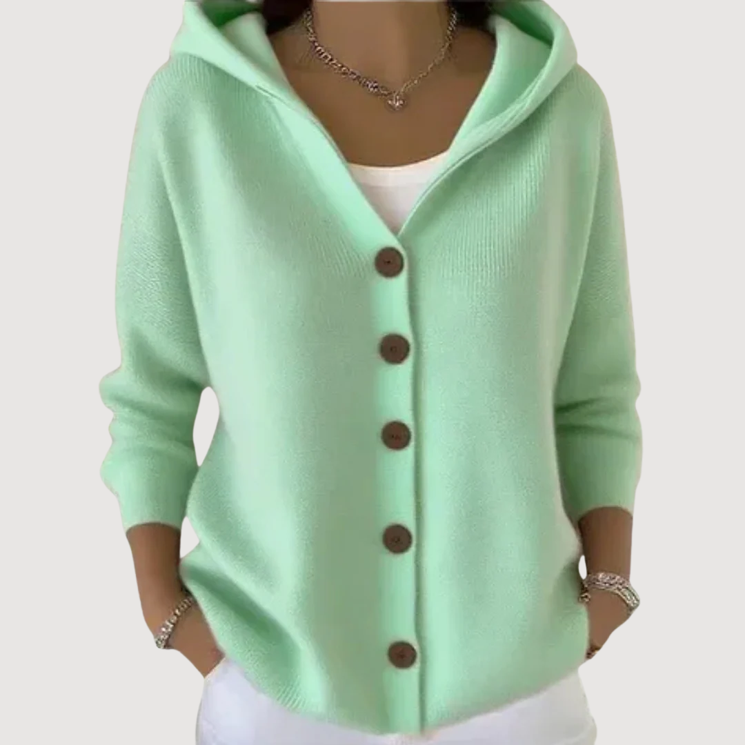 ELAINE – CUTE HOODED CARDIGAN