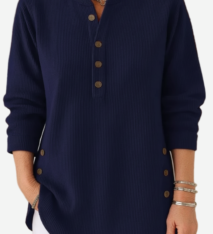 Kylie – Long Sleeve Solid Knit Sweater