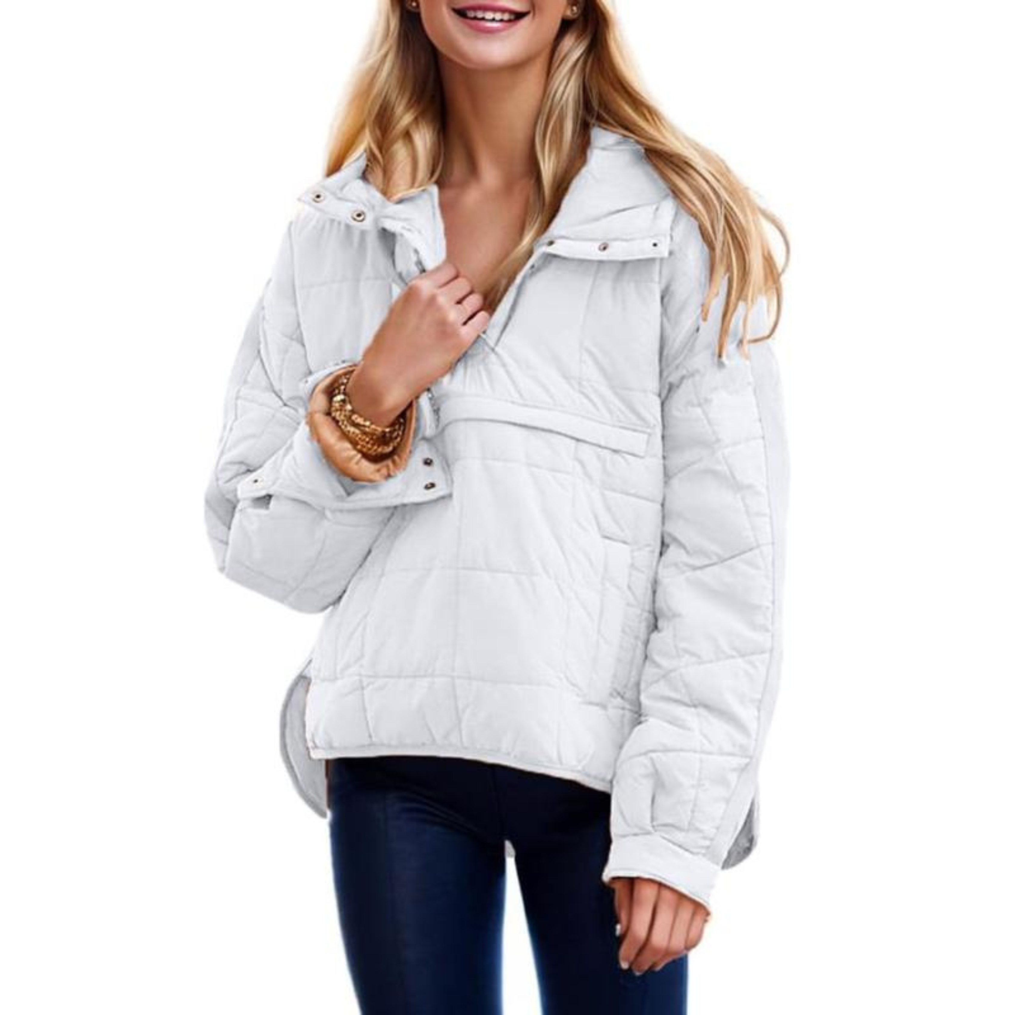 Chloe - Oversized Hooded Pullover Jacket