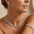 Gorgeous Clear Round Cubic Zirconia Bridal Full Set