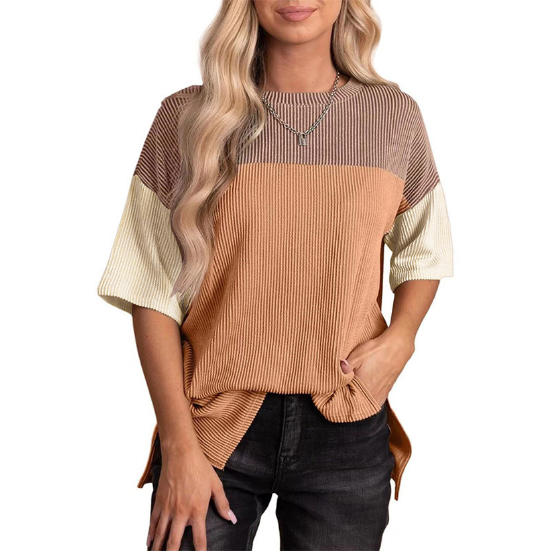 VANESSA - Casual Loose Fit Striped Summer Top