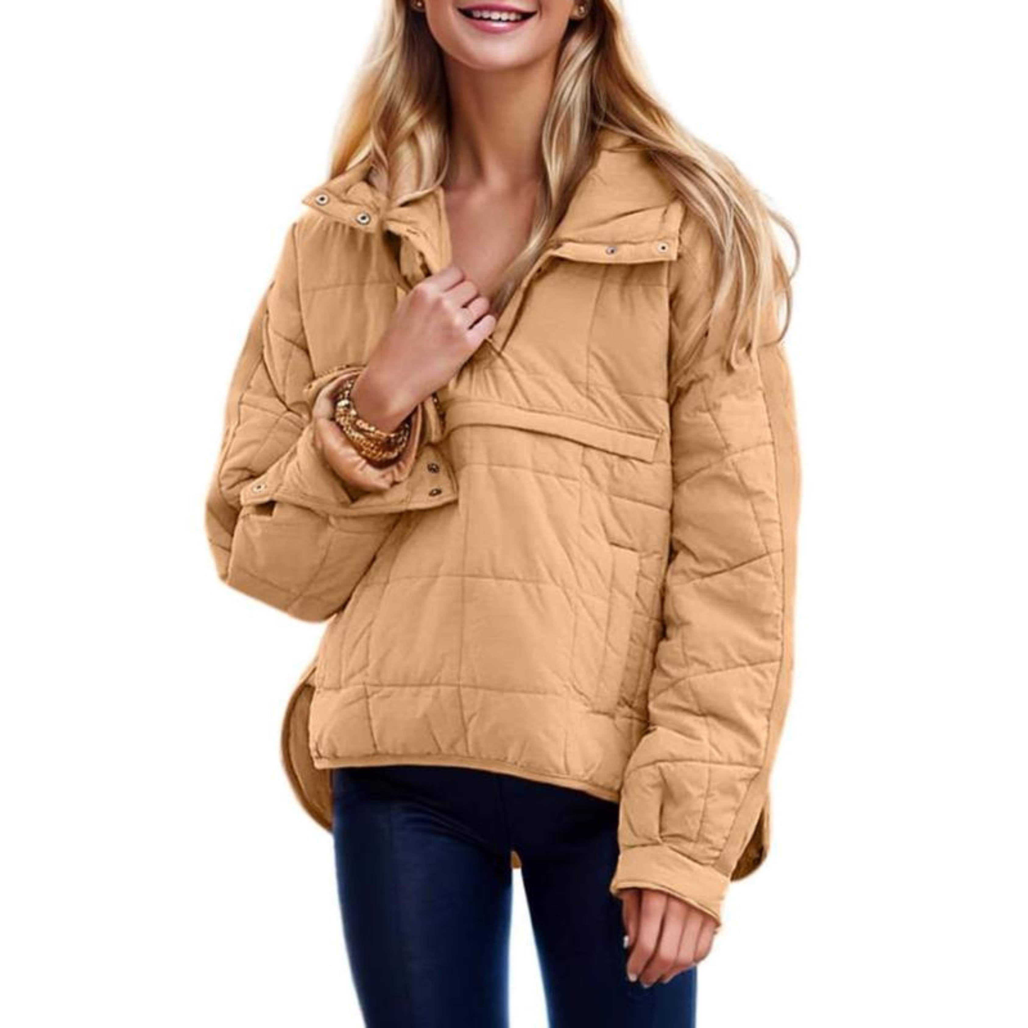 Chloe - Oversized Hooded Pullover Jacket