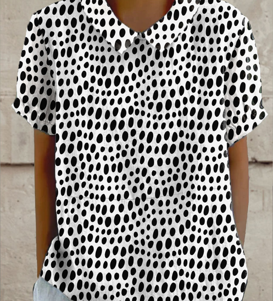 Mallory - Polka Dot Print Blouse