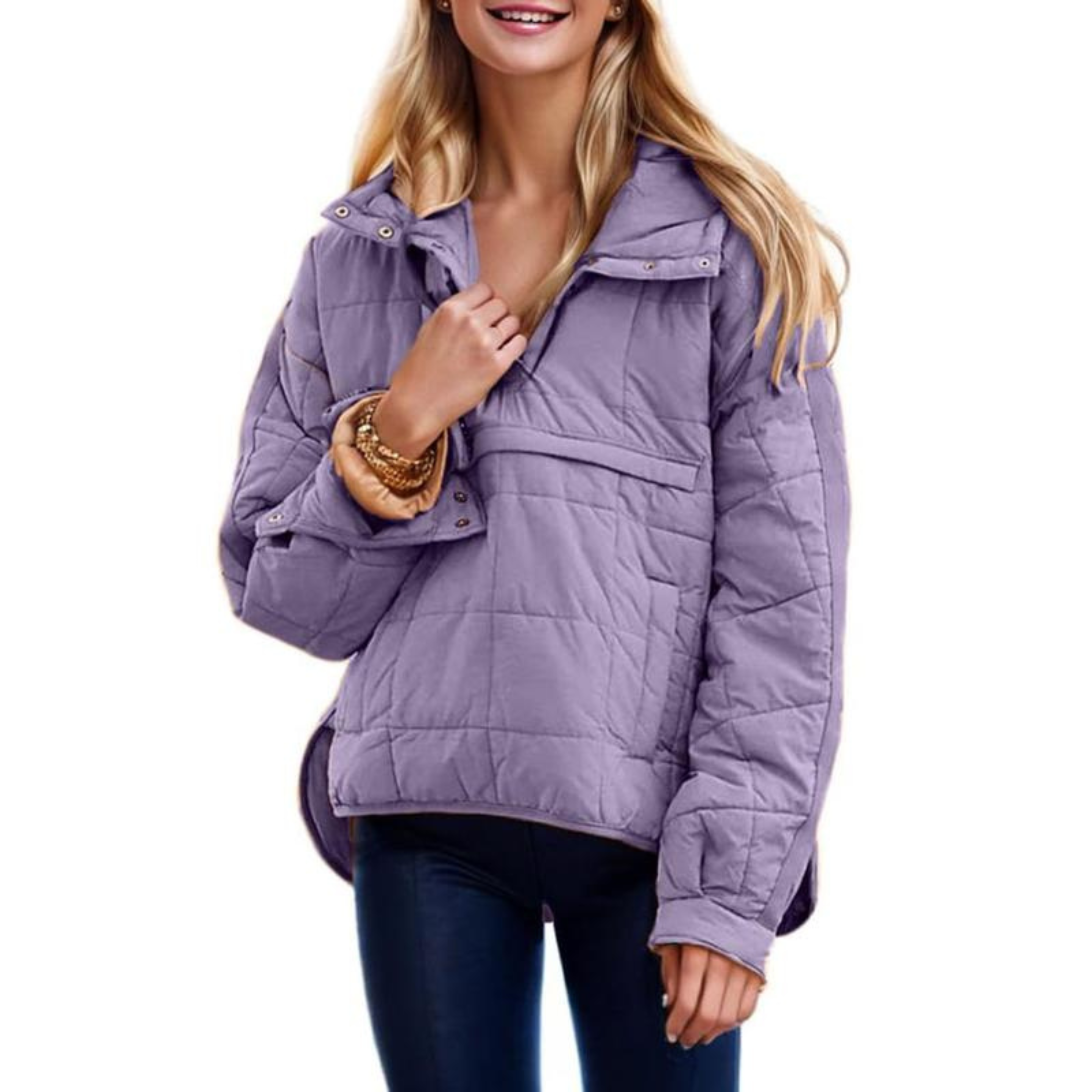 Chloe - Oversized Hooded Pullover Jacket