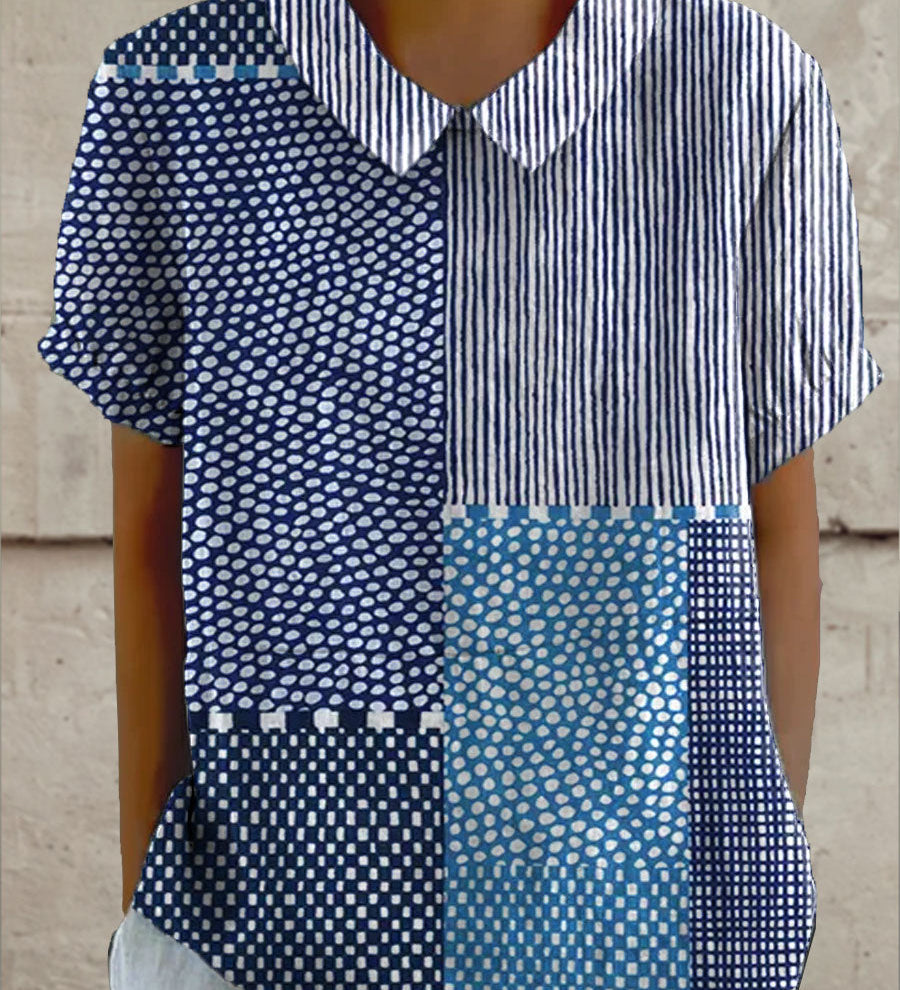 Juliette - Patchwork Print Blouse