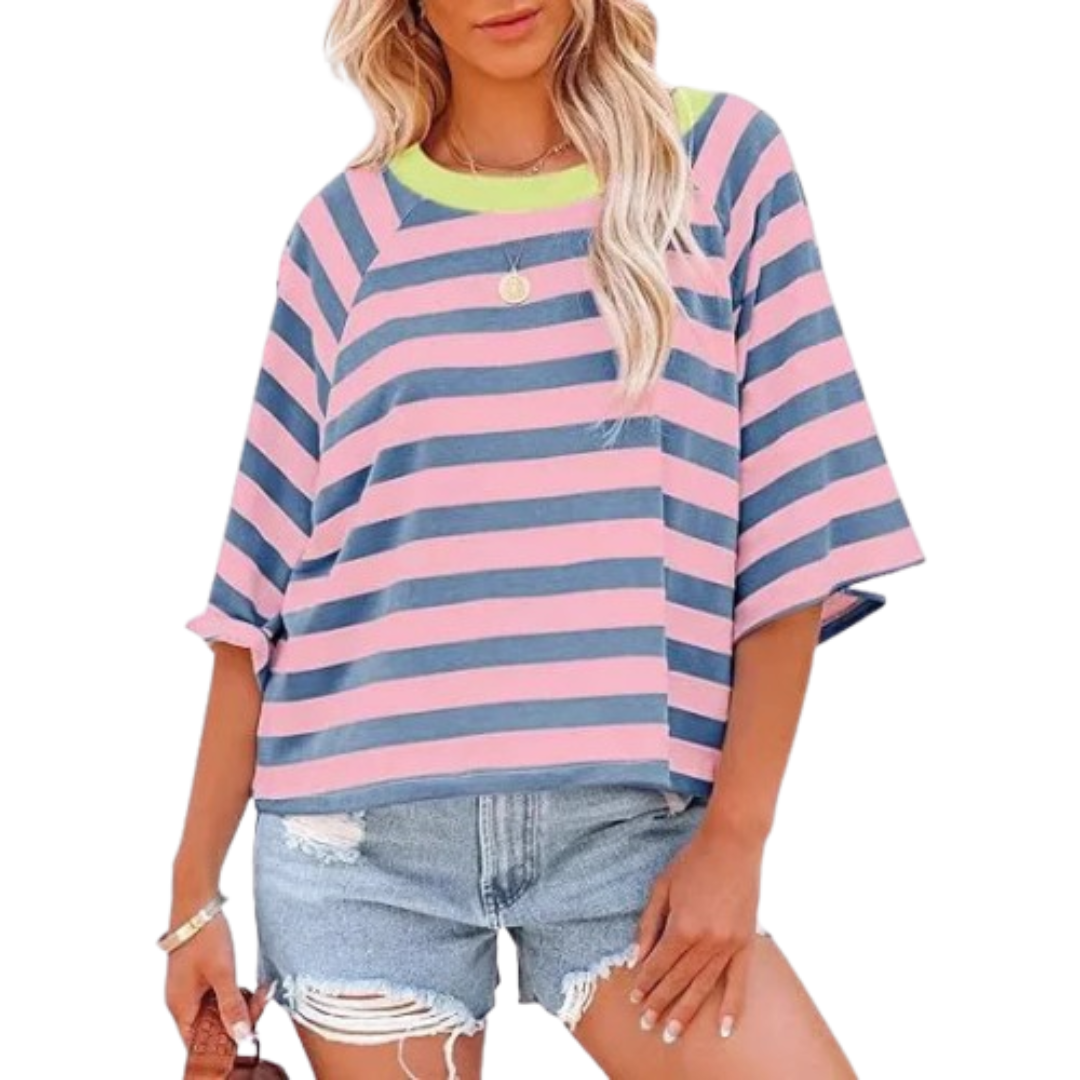 ROSALIE - Trendy Loose Fit Summer Crewneck Top