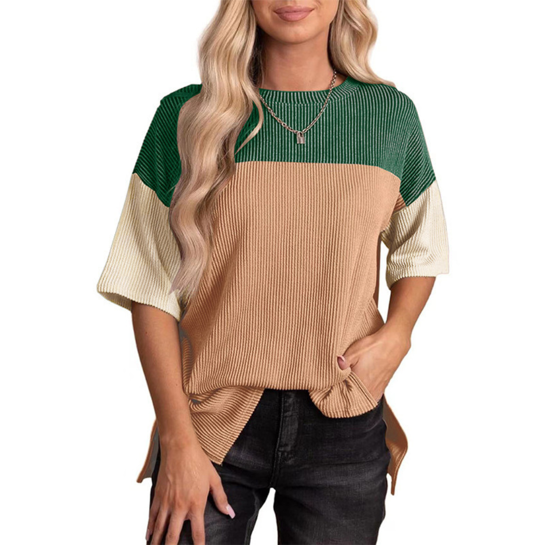 VANESSA - Casual Loose Fit Striped Summer Top