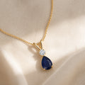 Imperial Blue Sapphire Gold Pendant