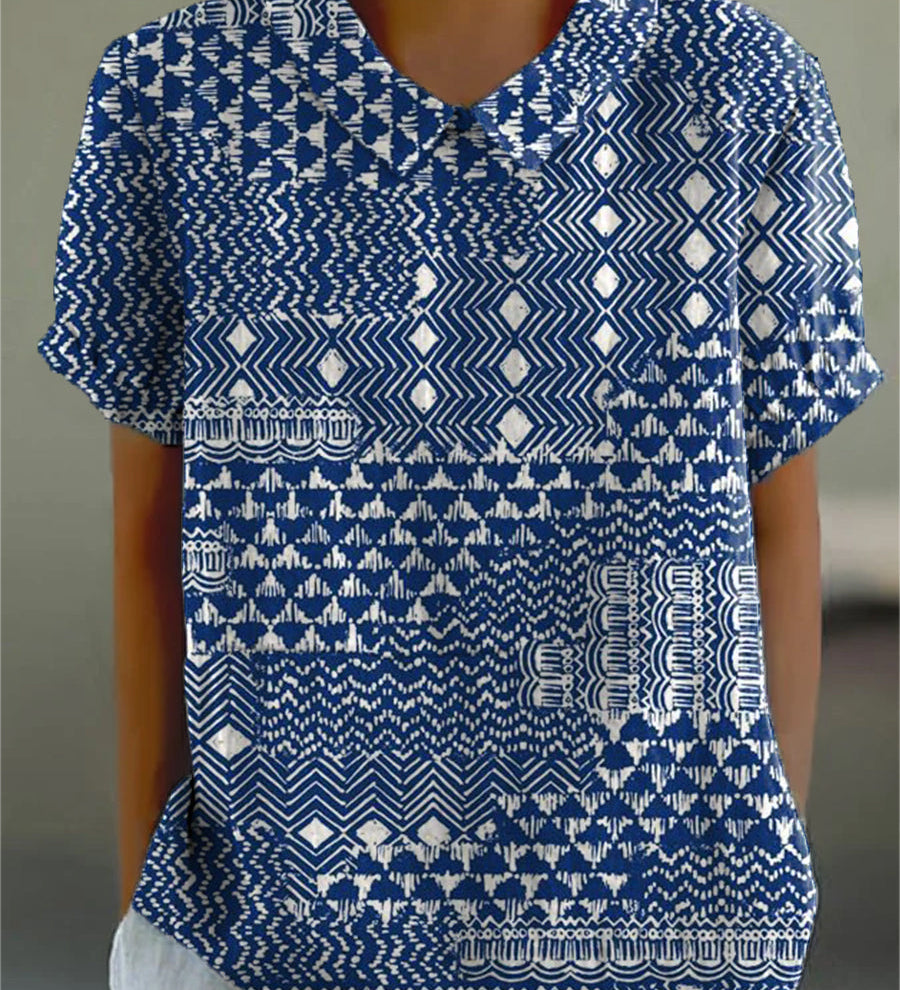 Sienna - Blouse with Tribal Print