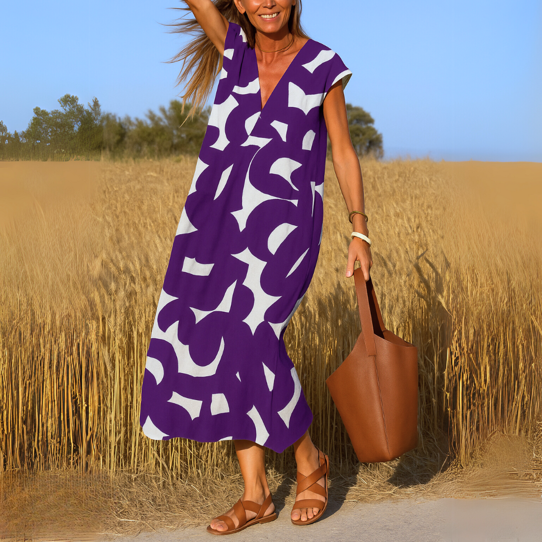 Layla - Flowing dress with V-neck