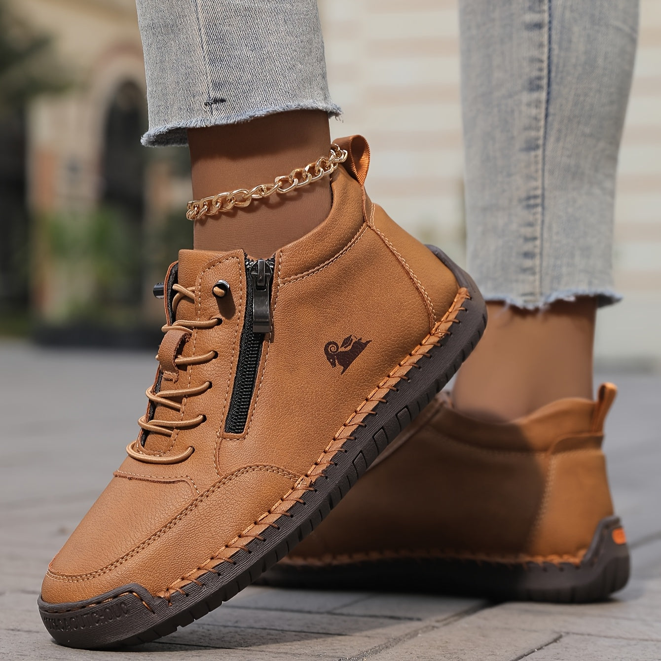 Grace - Zip-Up Orthopedic Shoes