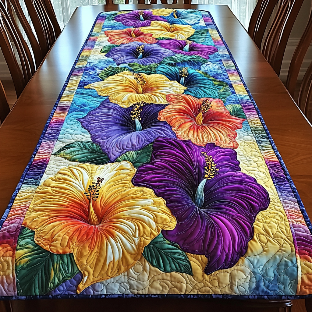 Aloha Beauty Quilted Table Runner NCU0DK5762
