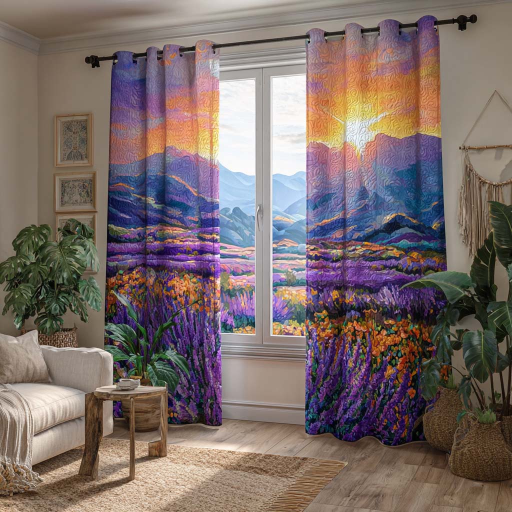 Alpine Glow Quilted Curtains NCU0HH1763