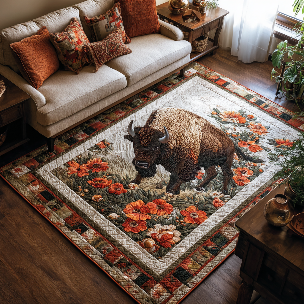 Amber Bison Area Rug NCU0DK10520