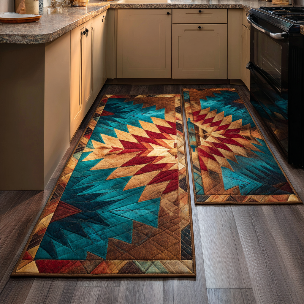 Amber Route Kitchen Area Rug NCU0DK10918