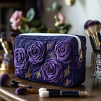 Amethyst Blossom Quilted Makeup Bag NCU0DV7738