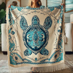 Ancient Swimmer Woven Sofa Blanket NCU0PT4940