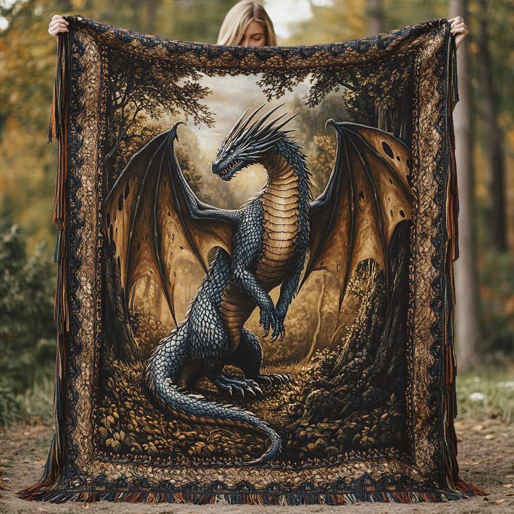 Ancient Wyrmwood Woven Sofa Blanket NCU0DV3937