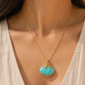 Antique Mermaid – Golden Necklace With Handmade Pendant
