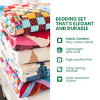 Santa's Night Sleigh Ride 3-Piece Quilted Bedding Set NCU0NT051