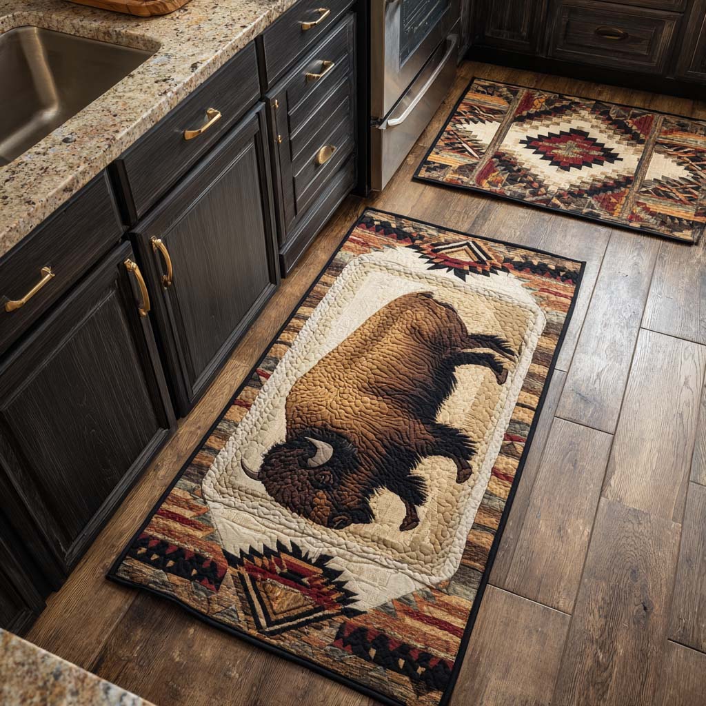 Bison Spirit Kitchen Area Rug NCU0NT10840