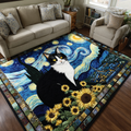 Blissful Cat Area Rug NCU0DK10714