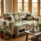 Bloom Cat Harmony Quilted Sofa Cover NCU0HH1941