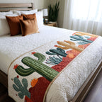Blooming Desert Trail Quilted Bed Runner NCU0PT8767
