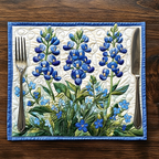 Bluebonnet Serenade Quilted Place Mat NCU0DV4647