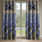 Bluebonnet Star Quilted Curtains NCU0XD2304