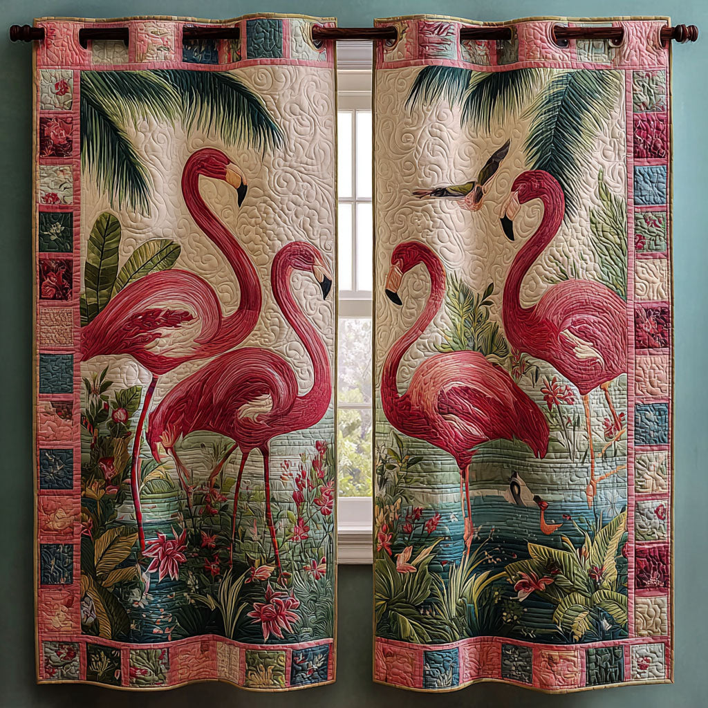 Blushed Stature Quilted Curtains NCU0PT10116