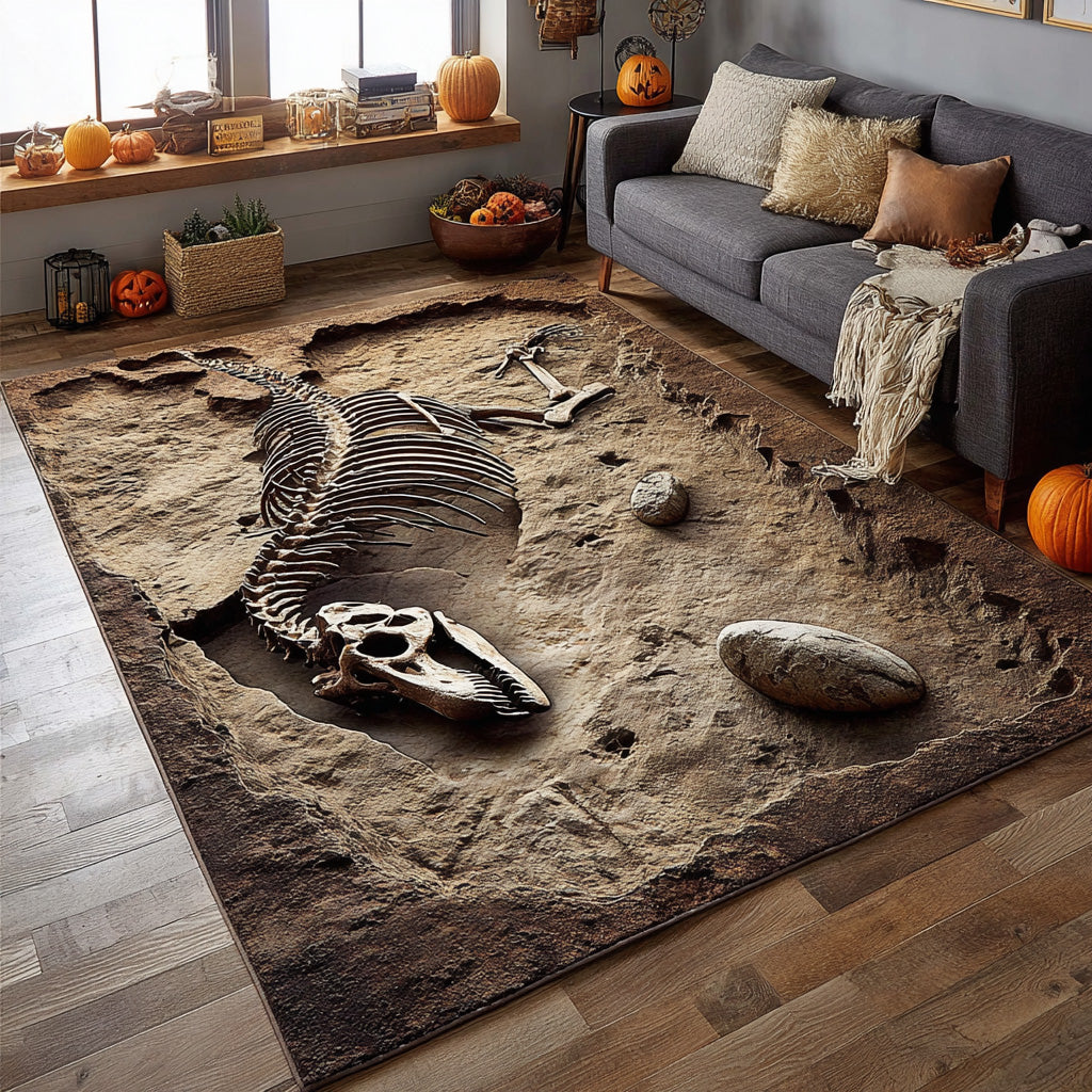 Bones Abyss Area Rug NCU0DV7734