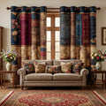 Book Haven Quilted Curtains NCU0DV9384